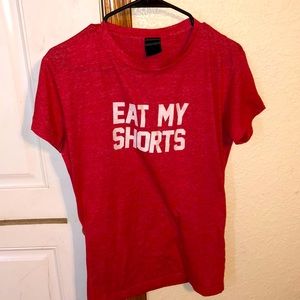 Eat My Shorts red T-Shirt